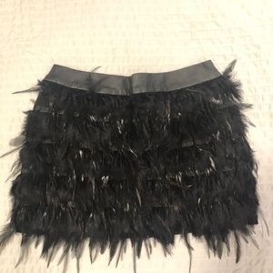 Black Feather Skirt